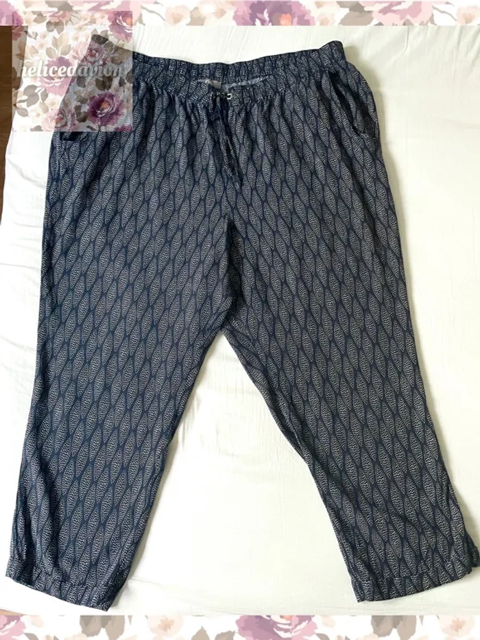 Pantalon léger bleu marine taille 50 C&A - photo numéro 2