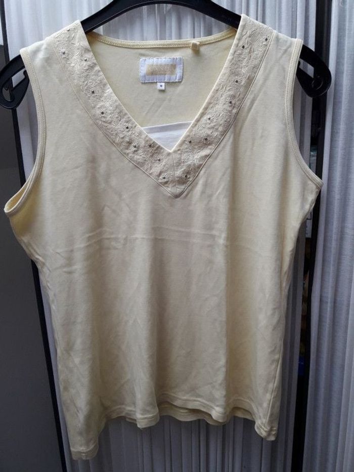 Débardeur jaune taille M