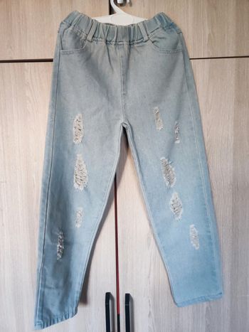 Tregging blue jean troué 130 cm