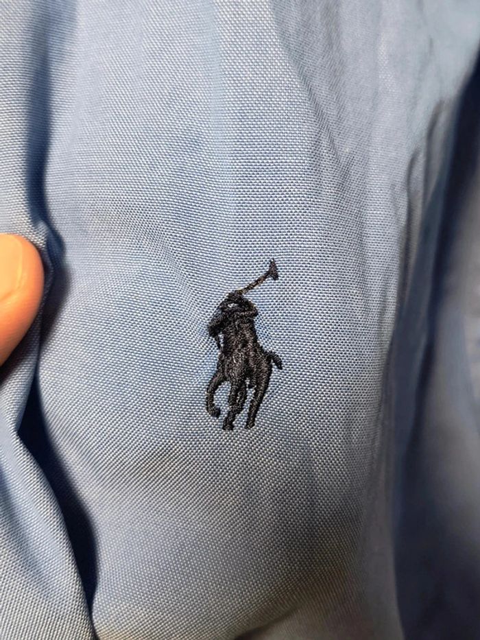 🌟 Chemise Ralph Lauren vintage bleu clair Yarmouth manches courtes – Style intemporel 🌟 - photo numéro 9
