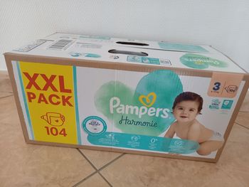 104 couches pampers harmonie taille 3