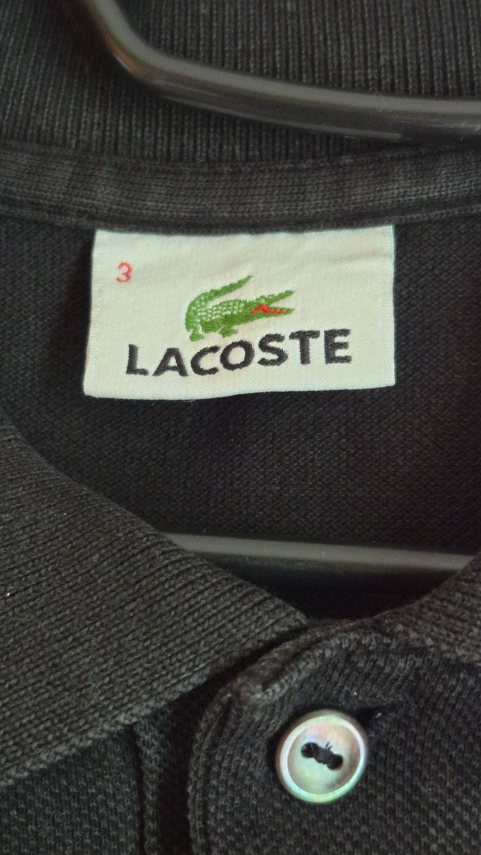 Polo Lacoste noir - photo numéro 3