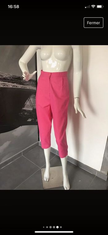 Pantalon 7/8eme taille haute à pinces CIA