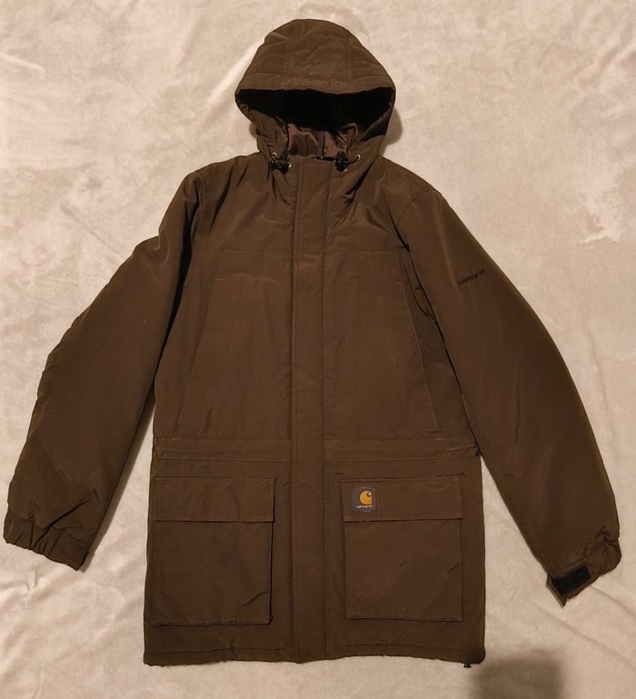 Parka Carhartt authentique marron – Taille S – Très bon état - photo numéro 1