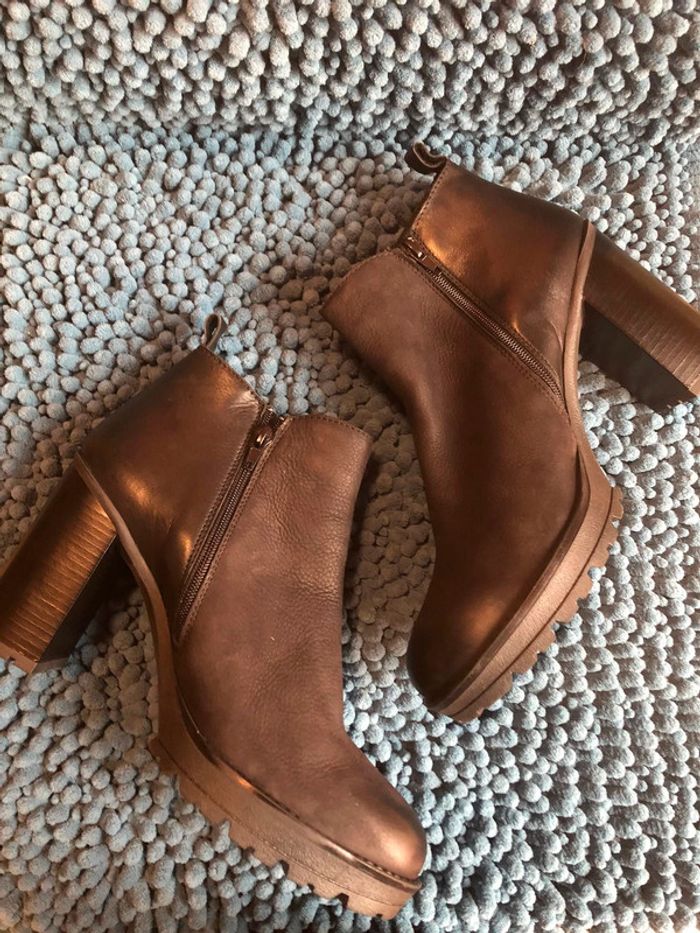 Bottines à talon noires cypres - photo numéro 2