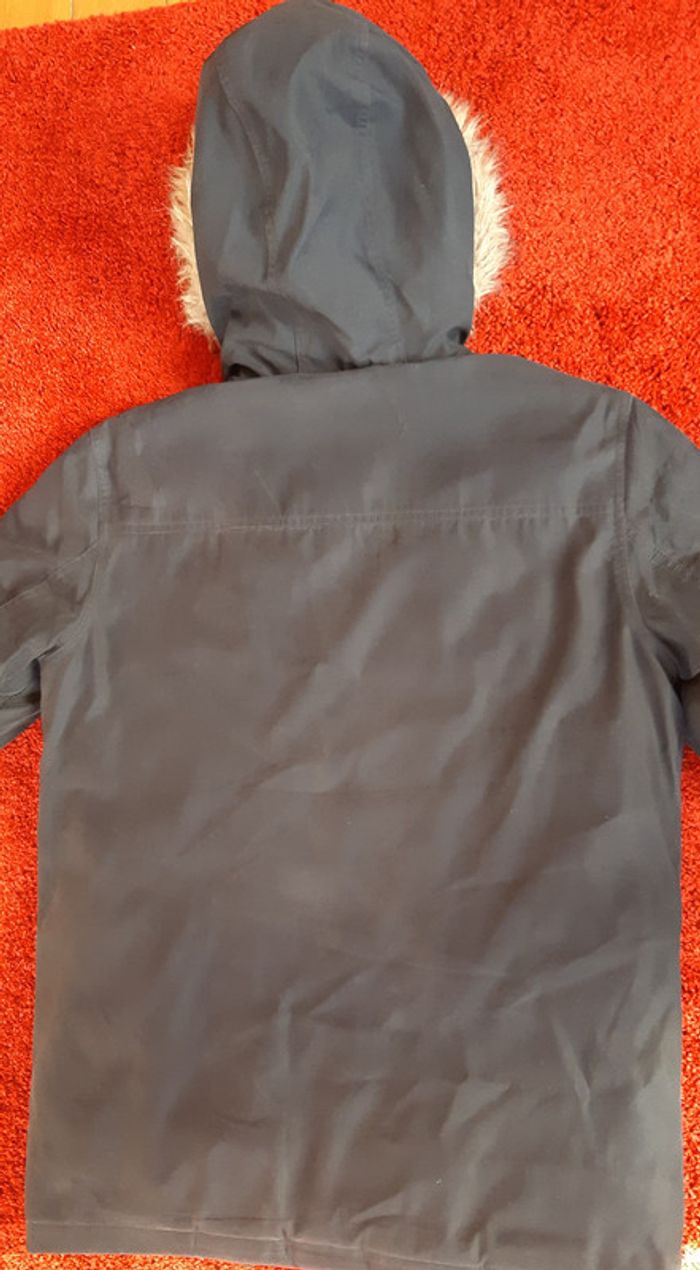 Parka noire à capuche fourrure taille S - photo numéro 3