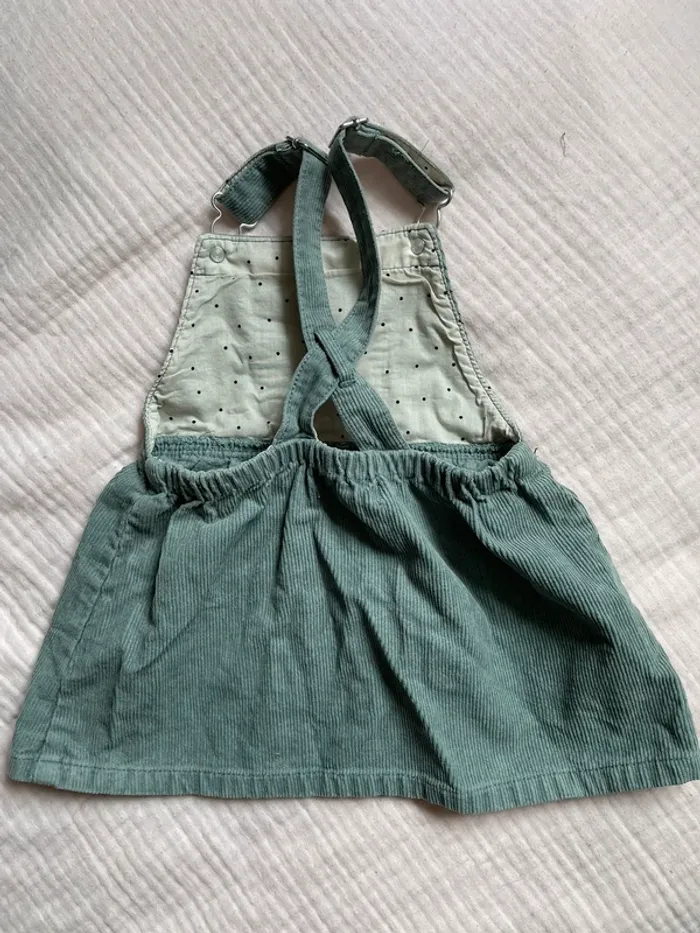 Robe salopette velours 12/18 mois - photo numéro 2