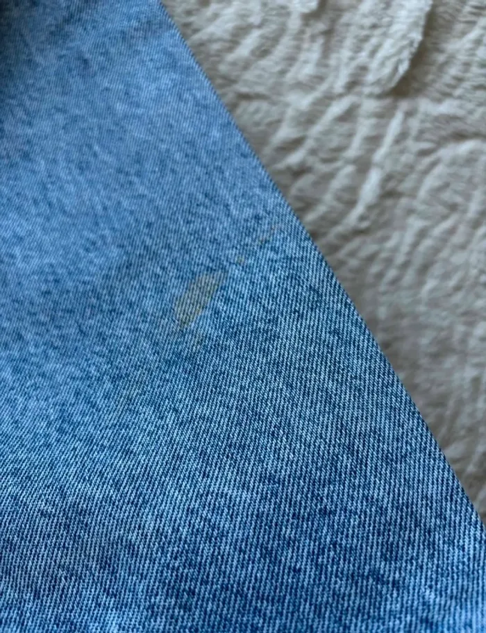 Jean Lévis 534 vintage 90s bleu clair taille haute coupe droite fuselé slim taille X/34 rare - photo numéro 13