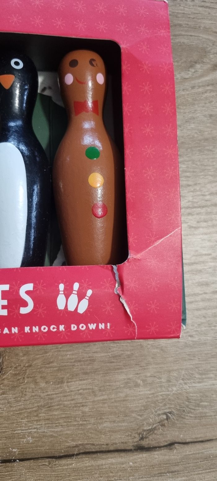 Jeu de mini quilles en bois de Noël - photo numéro 9