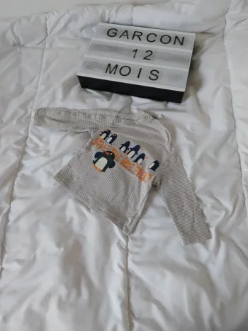 Sous-pull garçon 12 mois Kitchoun