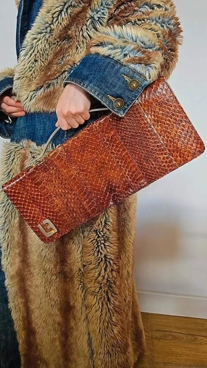 Sac à main vintage reptile 70s - photo numéro 2