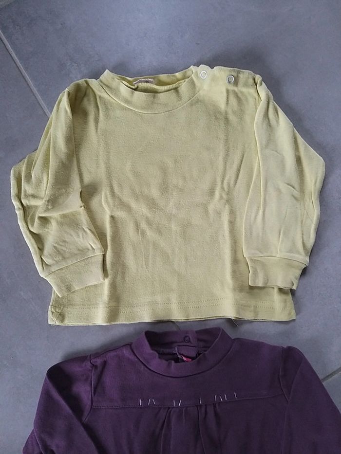 Lot de 2 t-shirts manches longues en 18 mois - photo numéro 2
