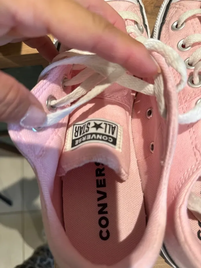 Jolies baskets roses basses état excellent 38 - photo numéro 6