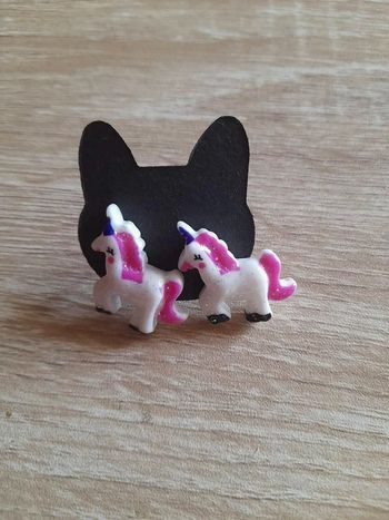 Boucles d'oreilles licorne