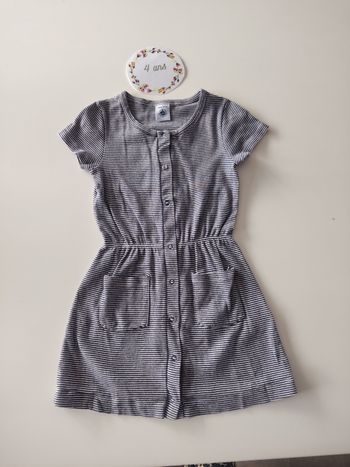 Robe marinière 👗 4 ans petit bateau tbe