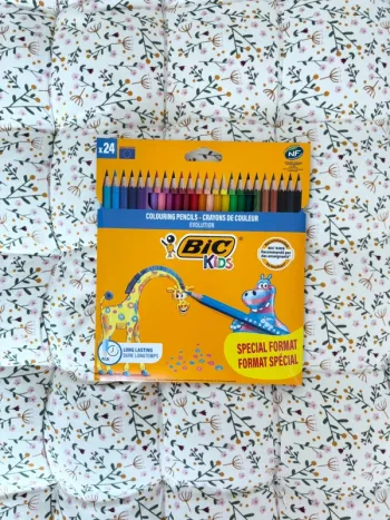 24 crayons de couleurs, Bic