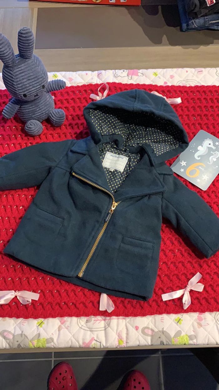 Manteau Vertbaudet 6 mois neuf