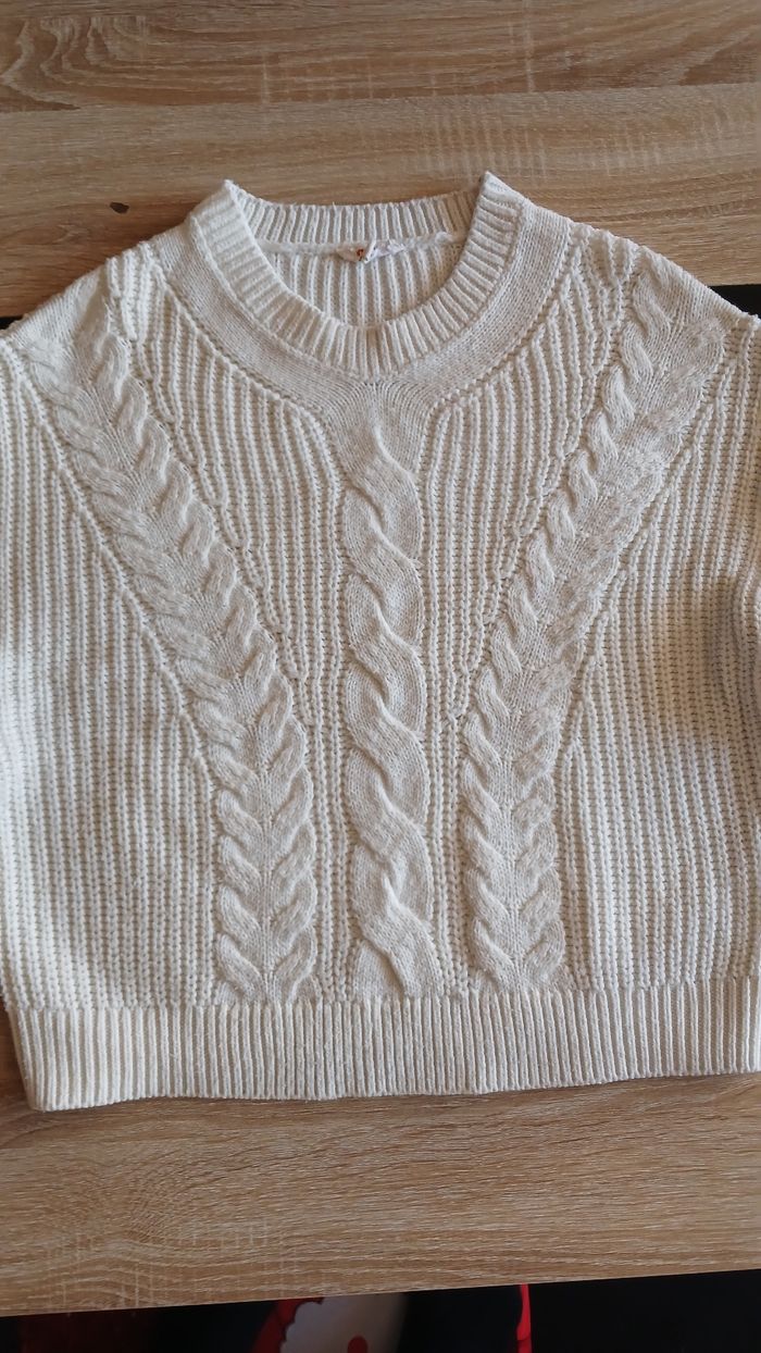 Pull blanc - photo numéro 2