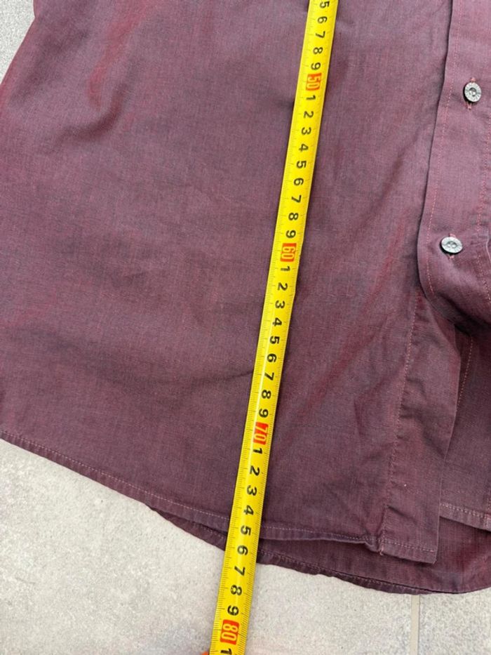 Magnifique chemise Lacoste Devanley homme bordeaux taille 42 soit L - photo numéro 9