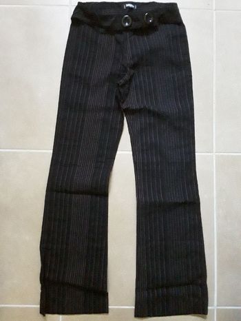 Pantalon habillé noir boucle originale SINEQUANONE en 36 TBE