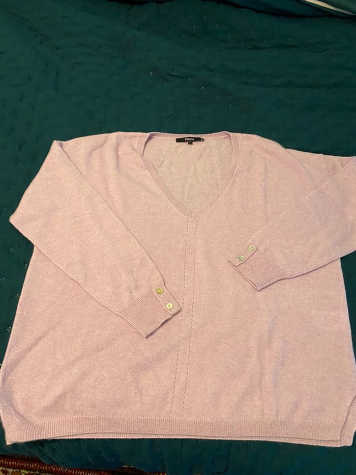 Cachemire V mauve Etam M