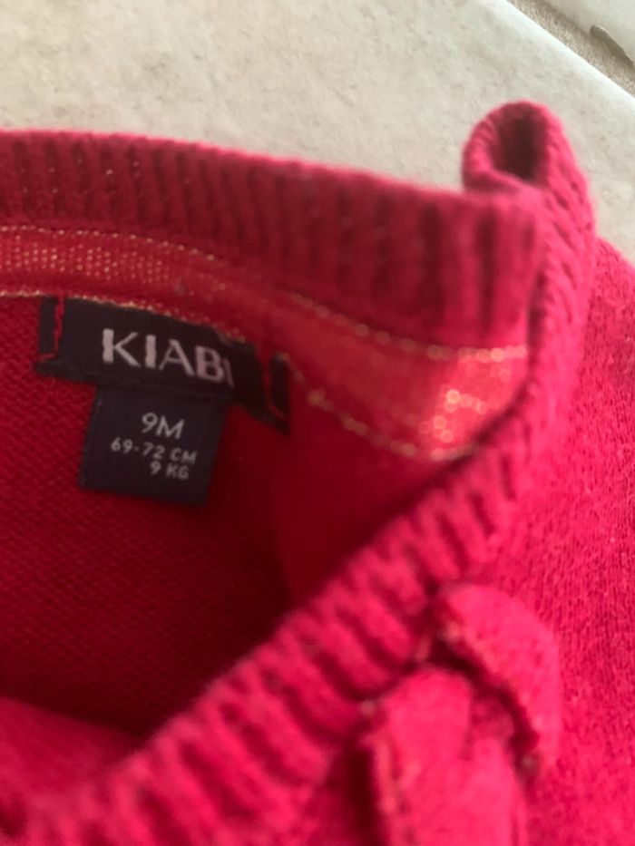 Gilet rouge kiabi 72 cm - photo numéro 2