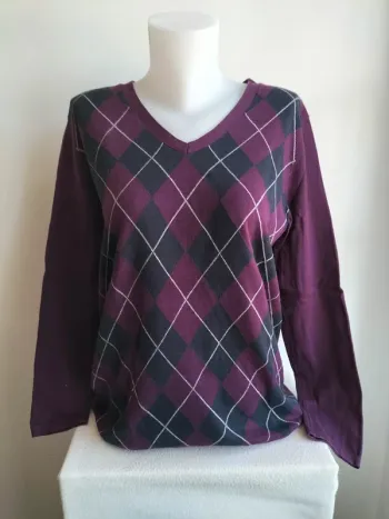 Pull Femmes Col V Tommy Hilfiger - Taille L