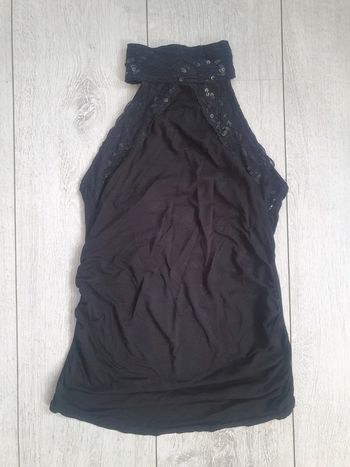 Top Epaules Nues Noir