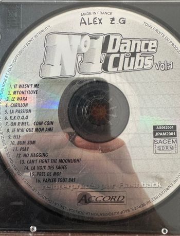 CD compilation, 2001, N1 dance club