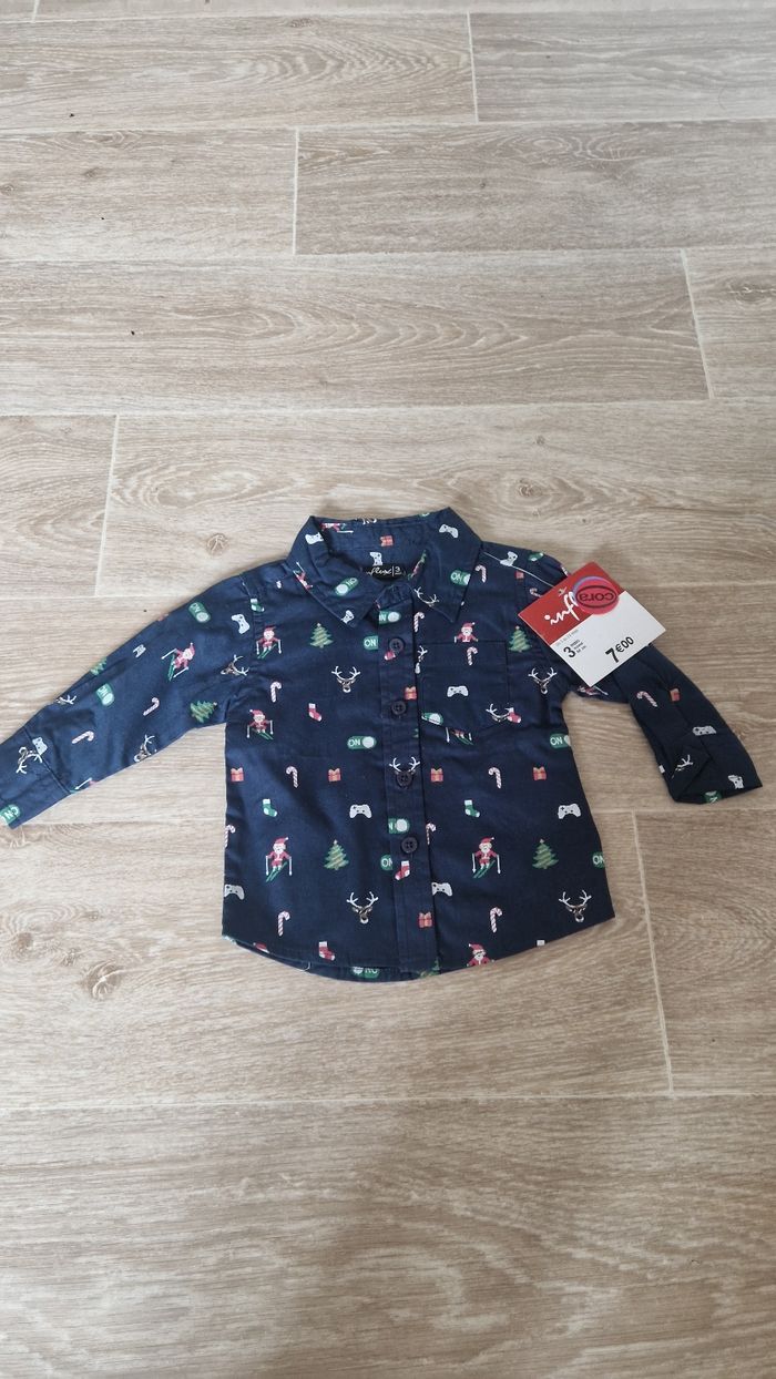 Chemise bébé Noël