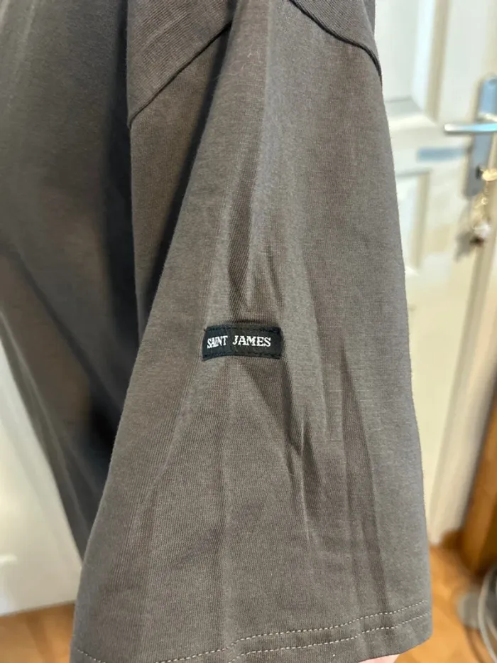 Saint James T-shirt coton col ras de cou taille 6 neuf - photo numéro 2