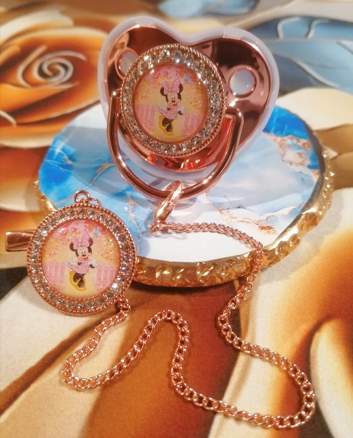 Tétine Minnie rose gold - photo numéro 2