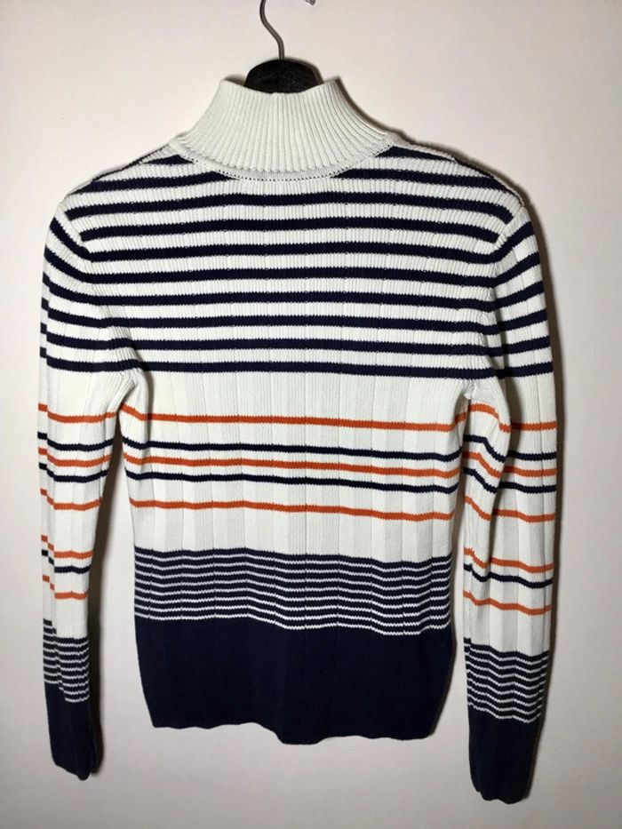 Pull pour femme col en v Tommy Hilfiger rayures horizontales taille S 068 - photo numéro 2