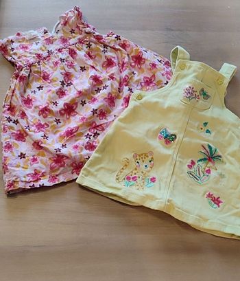 2 robe Du pareil au même - 6/9 mois 