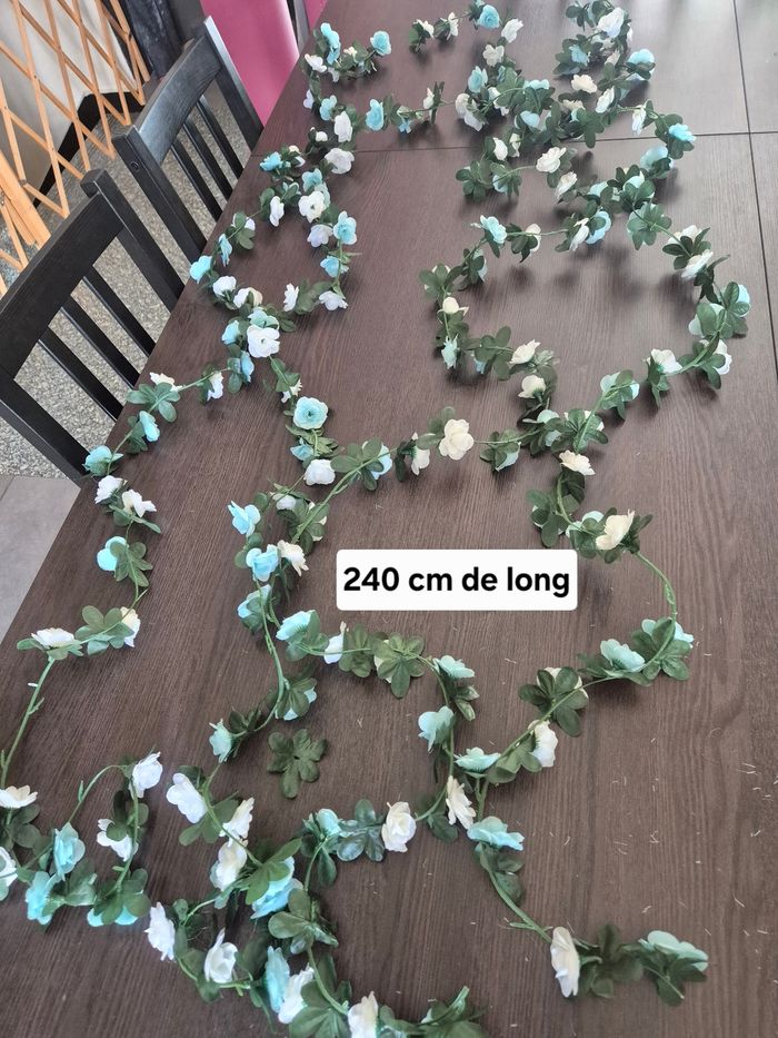 4 guirlandes de fleurs - 240 cm de long - photo numéro 3