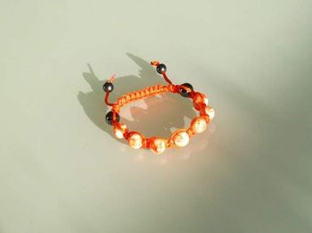 Bracelet shamballa orange.