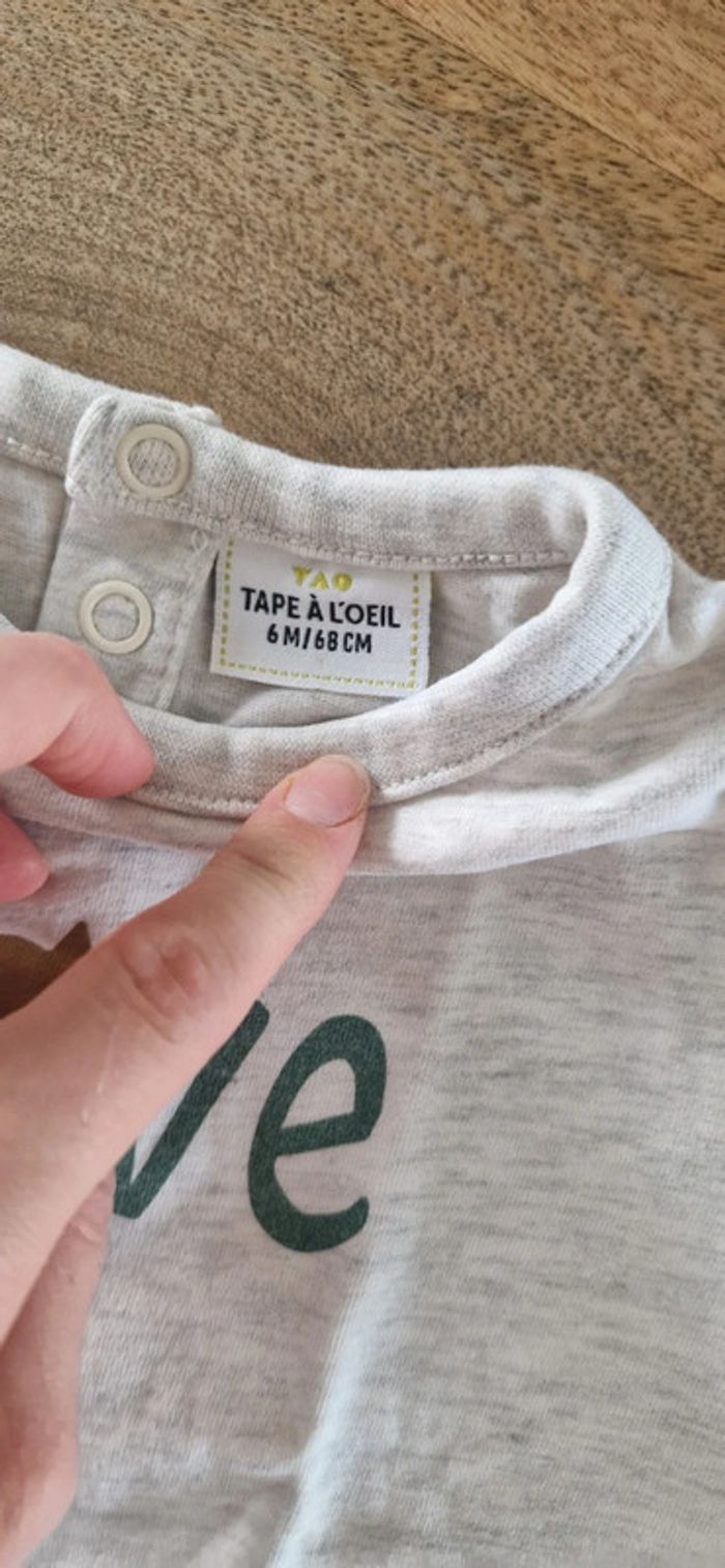 Lot tee shirt manches longues+pantacourt - photo numéro 5