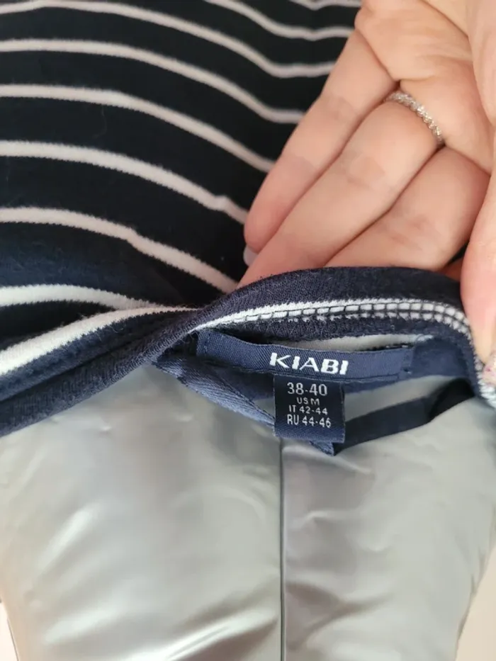 Robe manches 3/4 grossesse marinière taille 38-40 - photo numéro 8