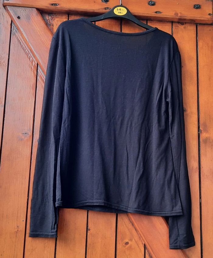 T-shirt basic noir, femme, taille S/36 - photo numéro 2