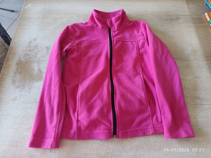 Gilet polaire rose