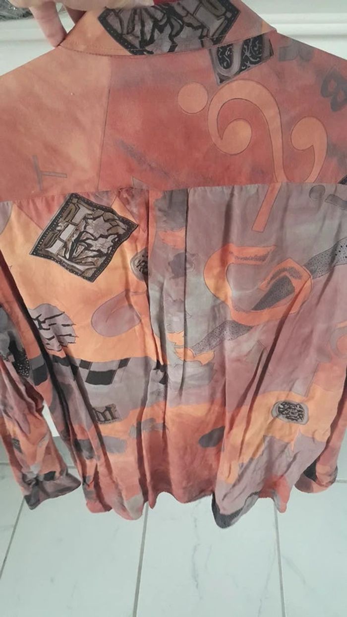 Chemise vintage orangée - photo numéro 3