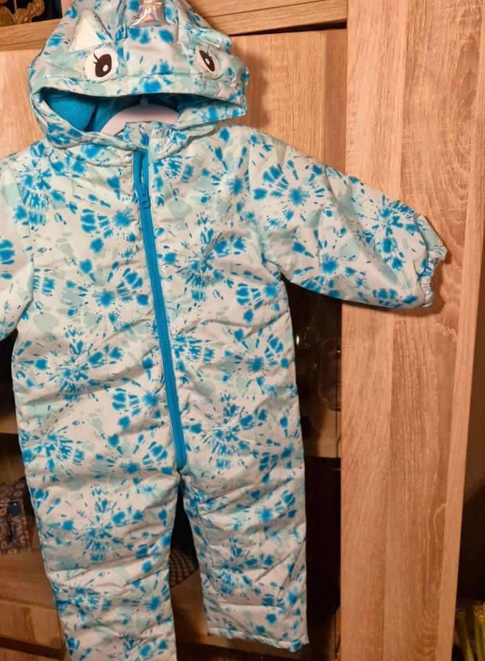 Combinaison ski licorne bleu capuche _  3 ans / 36 mois - photo numéro 6