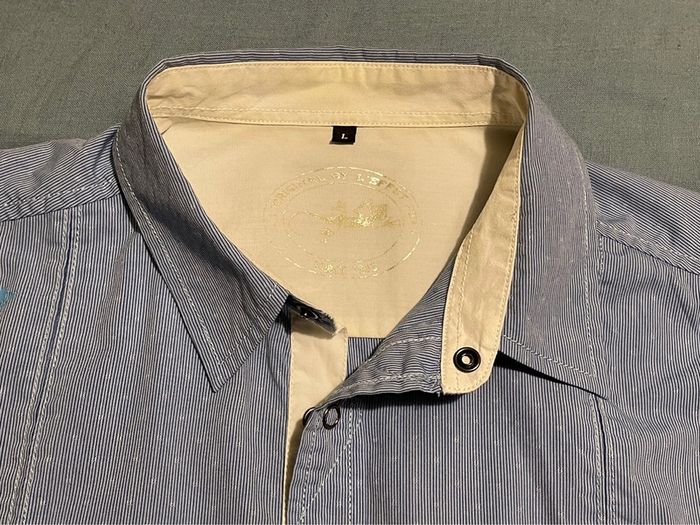Chemise bleue - l’Effet Péi - T. L - photo numéro 7