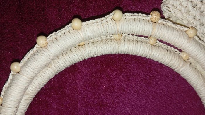 Joli petit sac Neuf à rayures avec poche intérieure et fermeture éclair - photo numéro 3