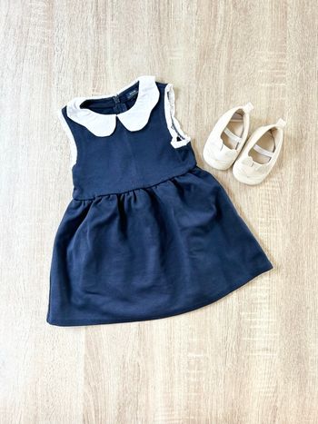 Robe manches courtes et ballerines bébé fille
