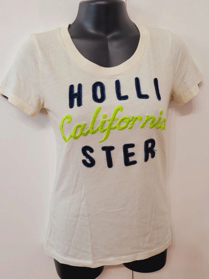 Tee shirt Hollister California beige taille S / 36 - photo numéro 2