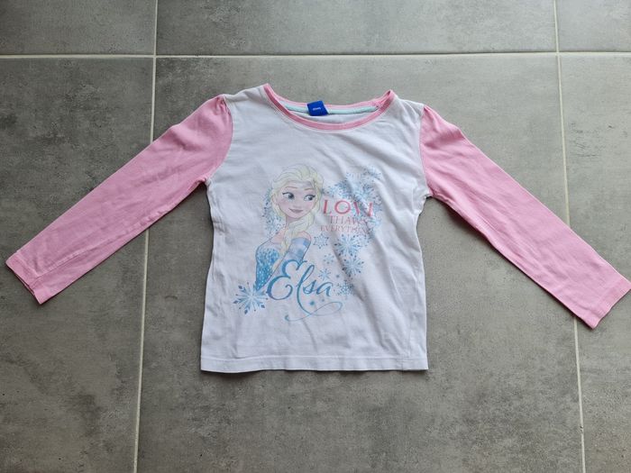 Tee shirt reine des neiges 6 ans elsa