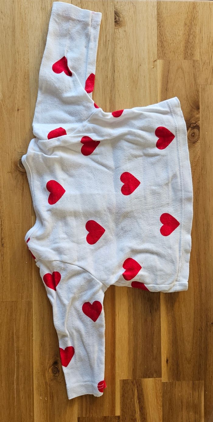 Veste gilet petit bateau cœur 3 mois - photo numéro 3