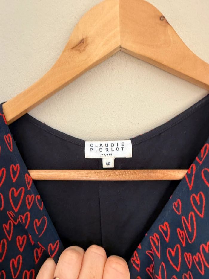 Blouse Claudie Pierlot cœur - photo numéro 4