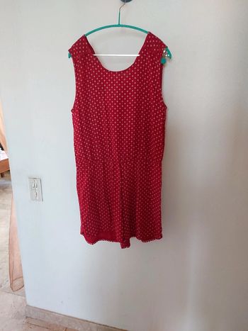 Combishort couleur cerise taille 46 en viscose